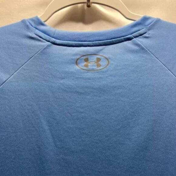 Under Armour Monarch Football Large Old Dominion ODU Carolina Blue Tech Tee NWT - Picture 5 of 14